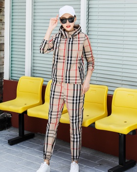 Western style fashion sweatpants 2pcs set for women