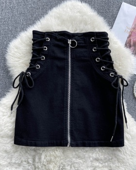 Student Korean style skirt denim package hip short skirt