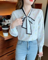 Chiffon sweet tops spring refreshing shirt for women