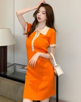 Spring and summer pinched waist dress for women