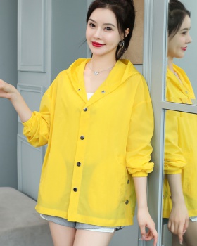 Breathable hooded tops long sleeve sun shirt for women