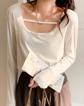 Spring and autumn T-shirt long sleeve small shirt for women