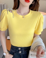 Slim short sleeve tops summer hollow T-shirt for women