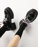 Korean style leather shoes uniform for women