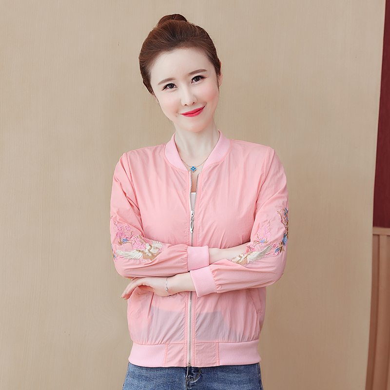 Korean style baseball uniforms jacket for women