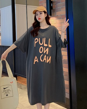 Loose fat dress large yard Korean style T-shirt for women