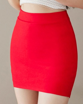 Anti emptied high waist summer short skirt sexy elasticity skirt