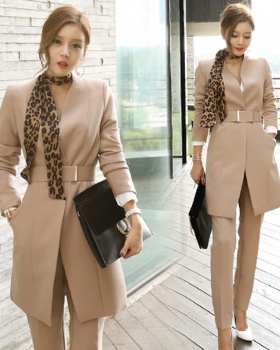 Long business suit long pants 2pcs set for women