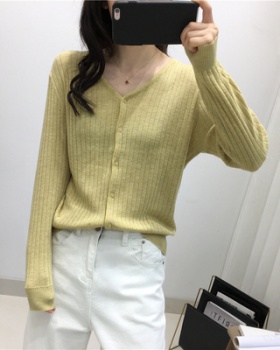 Korean style spring and autumn tops long sleeve coat