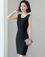 Bottoming sleeveless fashion profession thin dress for women