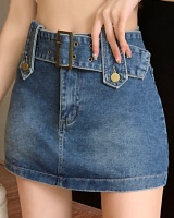 Summer spicegirl skirt denim anti emptied shorts for women