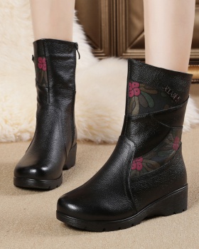 Cotton shoes national style women's boots