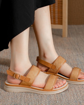 Casual slipsole European style sandals for women