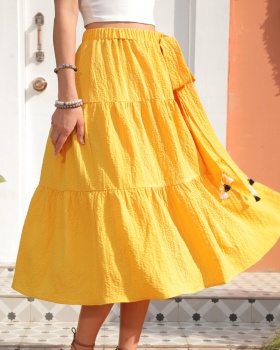 European style pure skirt frenum dress for women