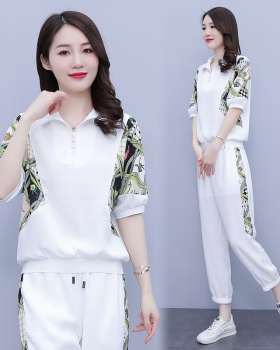 Long sleeve fashion thin casual wear 2pcs set for women