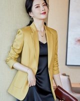 Fashion spring coat yellow temperament business suit