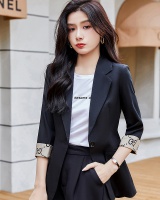 Fashion white business suit short sleeve Korean style coat