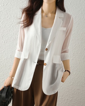 Casual short sleeve business suit Korean style coat