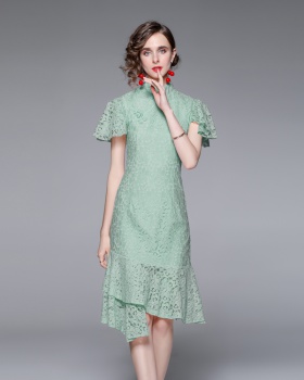 Lace summer formal dress temperament dress for women