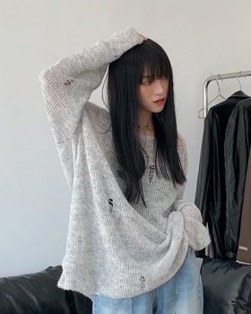 Retro spring bottoming shirt Korean style sweater for women
