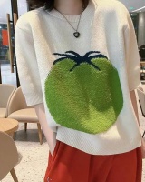 Short sleeve all-match Korean style sweater