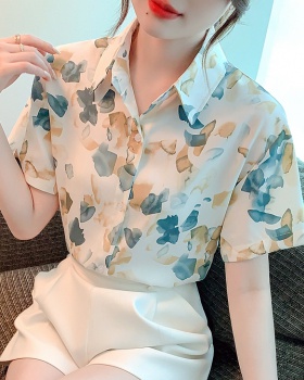 Unique summer tops short sleeve thin shirt for women