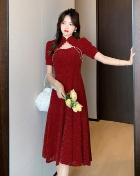 Chinese style formal dress small cheongsam for women