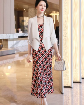 Korean style business suit slim dress 2pcs set for women