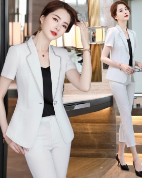 Thin temperament business suit summer coat a set for women