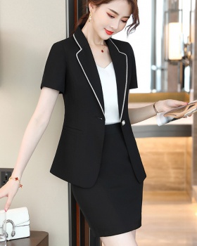 Thin Casual white skirt summer fashion business suit a set