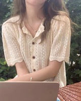 Thin summer sweater knitted Western style cardigan