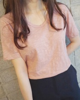 Pure cotton Korean style T-shirt summer tops for women