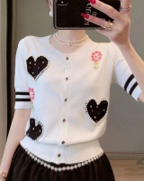 Summer Casual tops white knitted cardigan for women