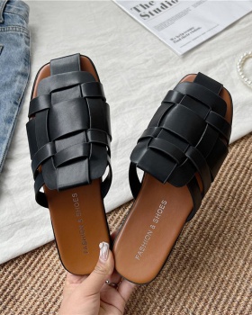 Korean style flat summer wears outside slippers