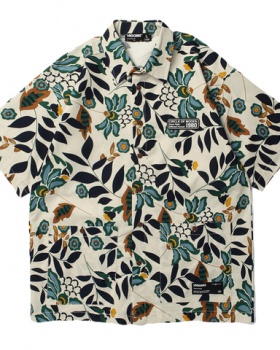 Hawaii Casual hip-hop street floral loose shirt for women