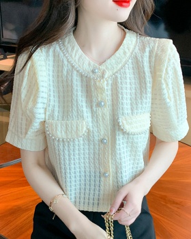 Fashion and elegant shirt round neck tops for women