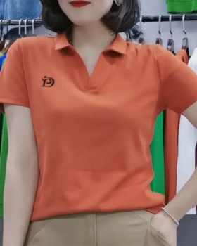 Short sleeve summer tops Korean style Casual T-shirt for women