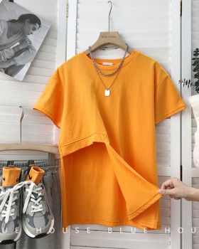Summer split T-shirt loose tops for women
