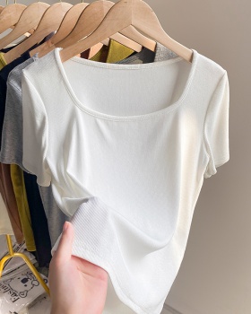 Short sleeve T-shirt cotton tops for women