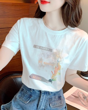 Summer short sleeve T-shirt loose tops for women