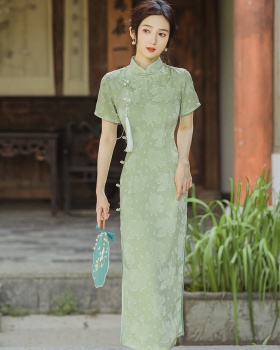 With tassels dress maiden cheongsam
