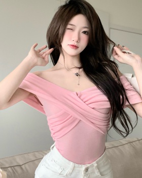 Korean style spicegirl short sleeve T-shirt for women