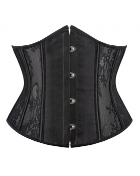 Court style black corset European style shapewear