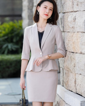Short sleeve business suit coat a set for women
