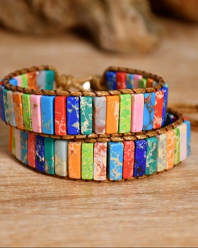 Colors Bohemian style accessories half gem bracelets