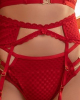 A buckle sexy hollow lace classic garter for women