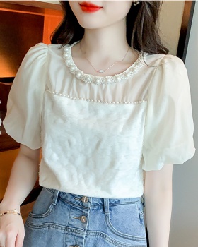 Pearl Western style tops loose shirt for women