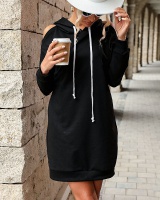 Long sleeve dress European style hoodie for women