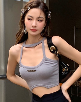 Summer hollow gray spicegirl sexy halter vest for women