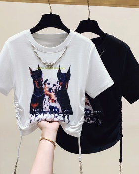 Summer Korean style T-shirt slim pullover tops for women